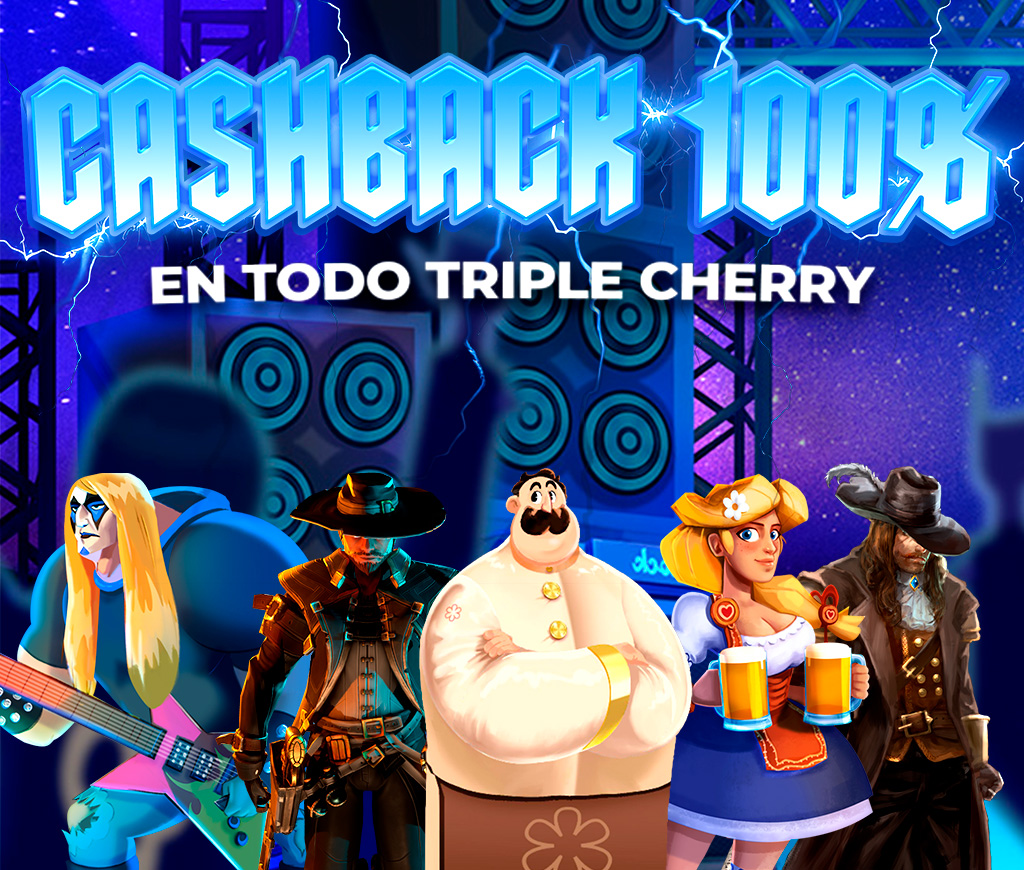 Te devolvemos el 100% de tus pérdidas en las Slots de Triple Cherry